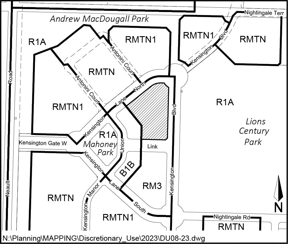 Parcel T Corner Of Kensington Lane N And Kensington Boulevard   DU08 23   Location Map 